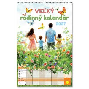 Nástenný kalendár pre celú rodinu Veľký rodinný kalendár 2027