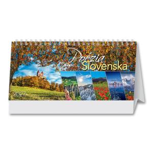 Stolový kalendár s fotografiami prírody Poézia Slovenska 2027