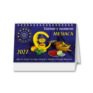 Stolový lunárny kalendár s receptami Varíme v znamení mesiaca 2027
