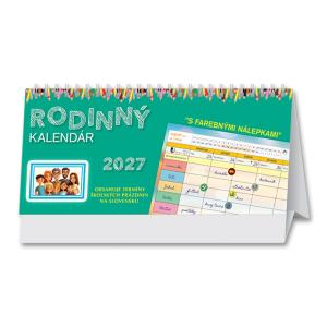 Rodinný stolový kalendár so samolepkami Rodinný 2027