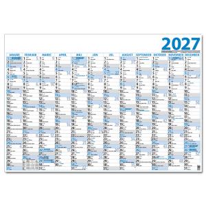 Plánovací kalendár jednolistový 2027
