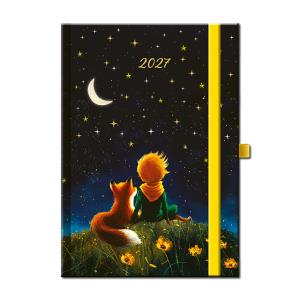 Denný diár umelecký s motívom rozprávky ART MALÝ PRINC s gumičkou 2027
