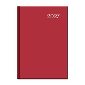Týždenný diár červený A5 FALCON červený 2027