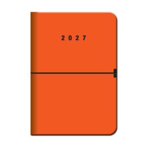Týždenný diár s gumičkou CAPRI Oranžový 2027