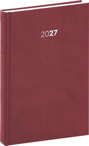 Plánovací denný diár Balakon 2027 bordový
