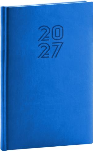 Plánovací týždenný diár Aprint 2027 modrý