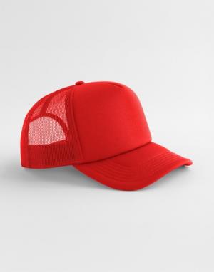 5-panelová šiltovka trucker  s penovou prednou časťou, 400 Red