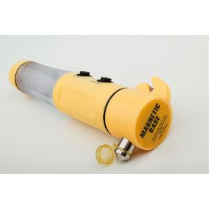 Flashmer pohotovostné kladivo s magnetom, rezadlom a baterkou, žltá (2)