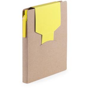 Notes s perom a papierikmi Cravis, žltá