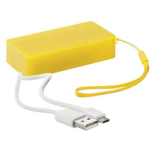 Usb power banka Nibbler, žltá