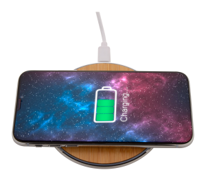 bezdrôtová nabíjačka RalooCharge, strieborná