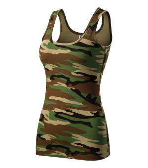 Dámsky top / tielko / tričko bez rukávov Camo Triumph C36, 33 Hnedý Maskáč