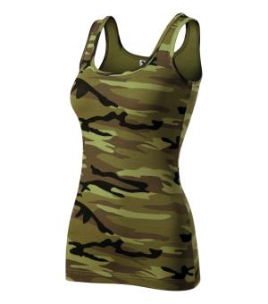 Dámsky top / tielko / tričko bez rukávov Camo Triumph C36, 34 Zelený Maskáč