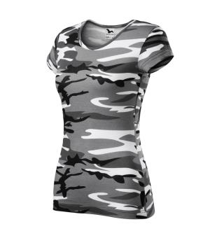 Dámske maskáčové tričko Camo Pure C22, 32 Sivý Maskáč
