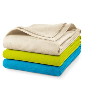 Jednofarebná fleecová deka Blanky, limetková (3)