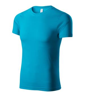 Tričko unisex Paint P73, 44 Tyrkysová