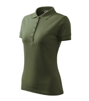 Dámska polokošeľa Pique Polo 210, 09 Khaki