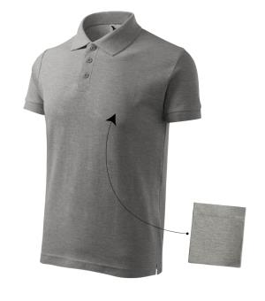 Pánska polokošeľa Cotton 212, 12 Tmavosivý Melír