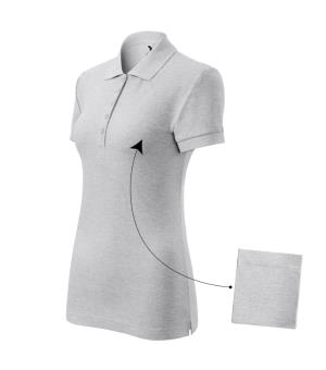 Dámska polokošeľa Cotton 213, 03 Svetlosivý Melír
