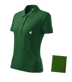 Dámska polokošeľa Cotton 213, 06 Fľaškovozelená