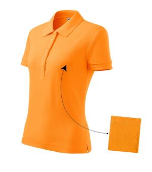 Dámska polokošeľa Cotton 213, A2 Mandarínková Oranžová