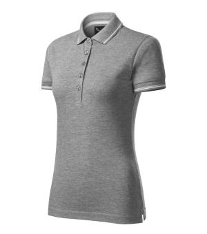 Dámska polokošeľa Perfection Plain 253, 12 Tmavosivý Melír