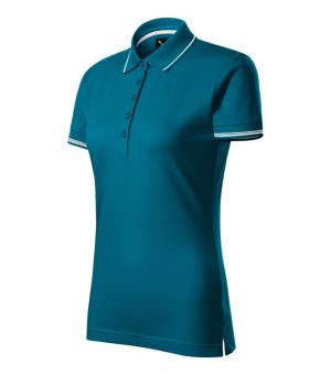 Dámska polokošeľa Perfection Plain 253, 93 Petrolejová