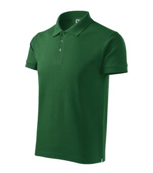 Pánska polokošeľa Cotton Heavy 215, 06 Fľaškovozelená