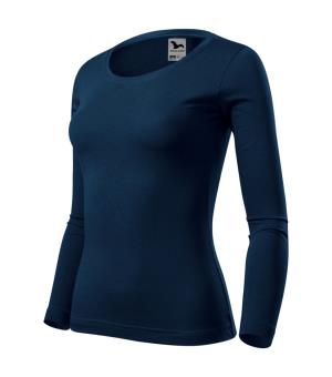 Dámske tričko dlhý rukáv Fit-T LS 169, 02 Tmavomodrá