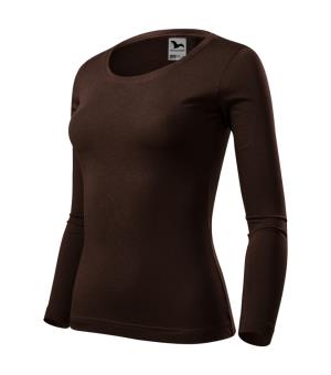 Dámske tričko dlhý rukáv Fit-T LS 169, 27 Kávová