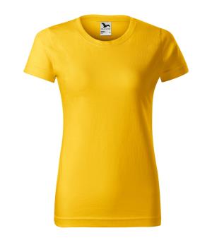 Dámske tričko krátky rukáv Basic 134, 04 Žltá (2)