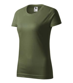 Dámske tričko krátky rukáv Basic 134, 09 Khaki