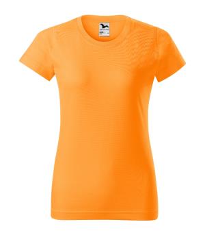 Dámske tričko krátky rukáv Basic 134, A2 Mandarínková Oranžová (2)