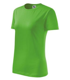 Dámske bavlnené tričko Classic New 133, 92 Jablkovo zelená