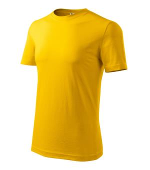 Pánske bavlnené tričko Classic New 132, 04 Žltá
