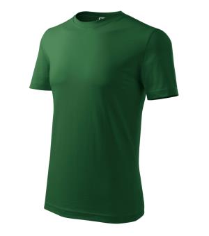 Pánske bavlnené tričko Classic New 132, 06 Fľaškovozelená