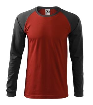 Pánske dvojfarebné tričko Street LS 130, 23 Marlboro červená (2)