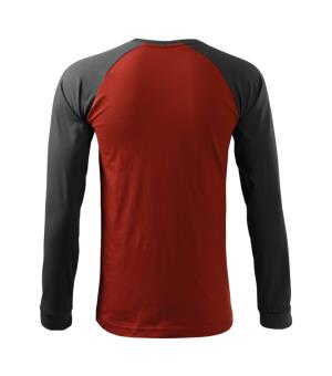 Pánske dvojfarebné tričko Street LS 130, 23 Marlboro červená (3)