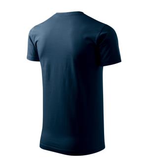 Pánske tričko Basic 129, 02 Tmavomodrá (3)
