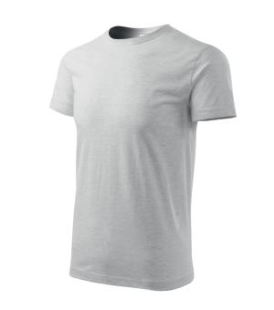 Pánske tričko Basic 129, 03 Svetlosivý Melír