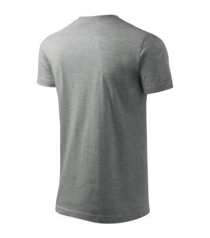 Pánske tričko Basic 129, 12 Tmavosivý Melír (4)