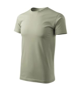 Pánske bavlnené tričko Basic 129, 28 Svetlá Khaki