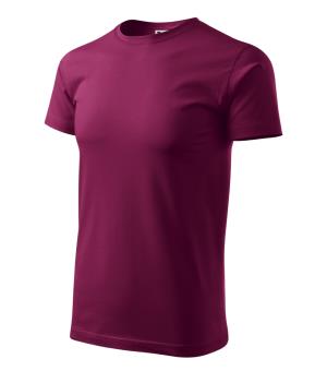 Pánske bavlnené tričko Basic 129, 43 Fuchsiová