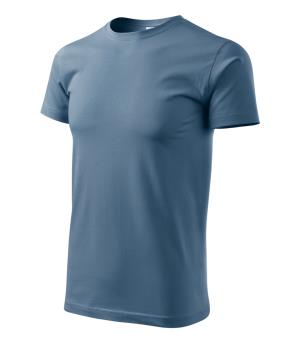 Pánske bavlnené tričko Basic 129, 60 Denim