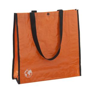 Nákupná taška s patentom Recycle, oranžová