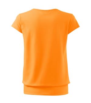 Voľné dámske tričko City 120, A2 Mandarínková Oranžová (3)