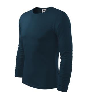 Pánske tričko s dlhým rukávom Fit-T LS 119, 02 Tmavomodrá