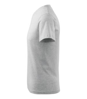 Unisexové tričko  V-neck 102, 03 Svetlosivý Melír (5)