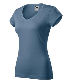 Dámske tričko Fit V-neck 162, 60 Denim
