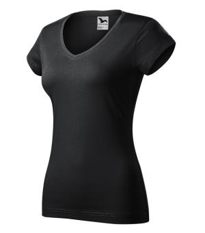 Dámske tričko Fit V-neck 162, 94 Ebony Grey